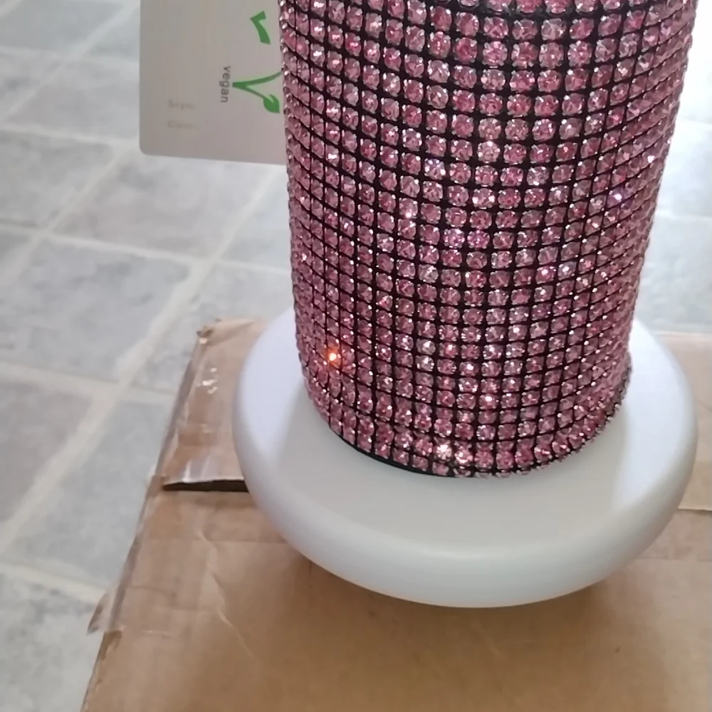 Elegant Pink Rhinestone Mini Bag - Picture 5 of 11